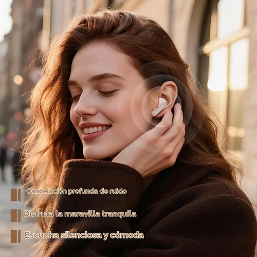 Vista 3 de Auriculares inalámbricos Bluetooth con control táctil, auriculares inalámbricos Bluetooth 5.4, auriculares inalámbricos 4-6H tiempo de reproducción