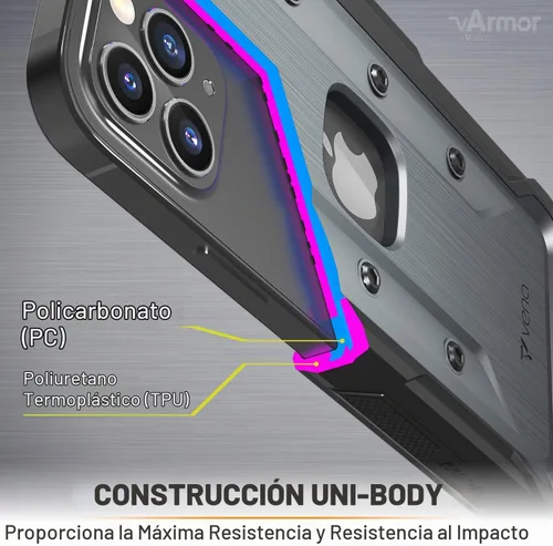 Vista 5 de VENA vArmor - Carcasa resistente para iPhone 12 / iPhone 12 Pro