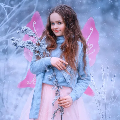 Vista 3 de Fishdown Butterfly Fairy Wings for Girls Dress Up Wings for Party Halloween Costume Birthday Cosplay Big Wings