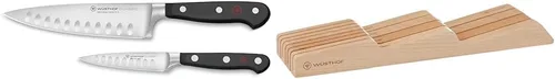 Vista 7 de WÜSTHOF Cuchillo de chef clásico de 6 pulgadas, negro, acero inoxidable