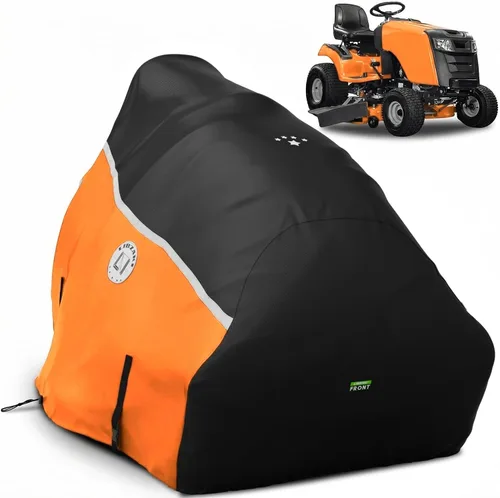 Vista 8 de Funda para tractor de césped de 420D, cubierta impermeable para tractor resistente, se adapta a cubiertas de hasta 54", ajuste universal para John