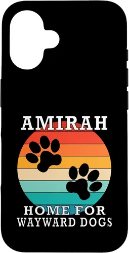 Vista 32 de Amirah Home for Wayward Dogs Family Name Case for iPhone 17