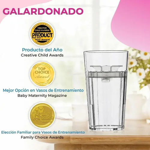 Vista 7 de Reflo Smart Cup - Paquete de vaso inteligente (azul, paquete de 1) Entrenamiento de destete Montessori para niños pequeños, diseño de vaso abierto