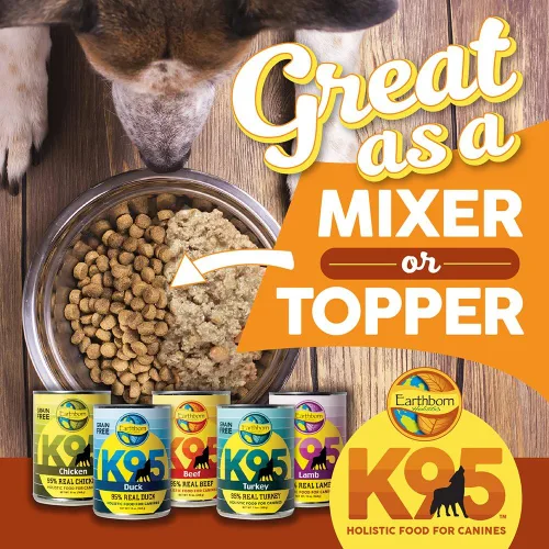 Vista 7 de Earthborn Holistic Receta de carne K95 Comida húmeda enlatada sin granos para perros