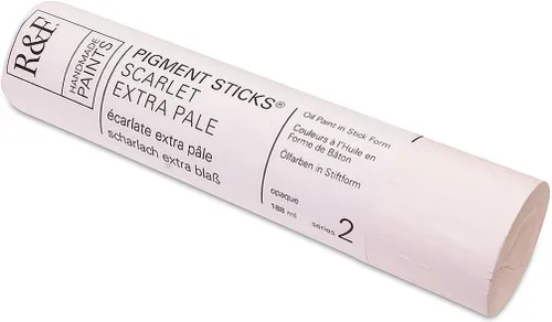 Vista 208 de R&F Handmade Paints - Pigmento profesional al óleo en barra, naranja lizarina, 6.4 fl oz
