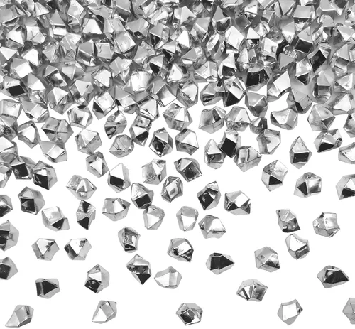 Vista 13 de Rellenos de Jarrón Negros para Decoración del Hogar, Cubitos de Hielo Triturado Falsos, Rellenos de Jarrón, 150 piezas Cubitos de Hielo Falsos