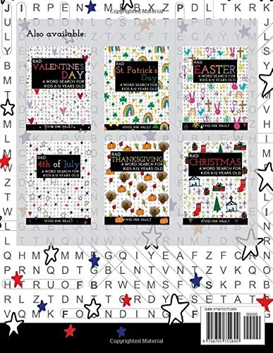 Vista 2 de Rad 4th of July - A Word Search for Kids 8-12 Years Old (Rad Holiday Word Searches for Kids 8-12 Years Old)