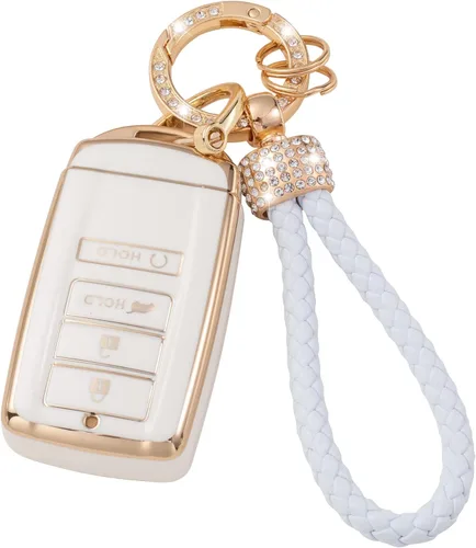 Vista 31 de Gematay Funda para llavero de Mercedes Benz con cordón, funda de TPU suave compatible con Mercedes Benz C E S M CLS CLK G Class Smart Key Holder