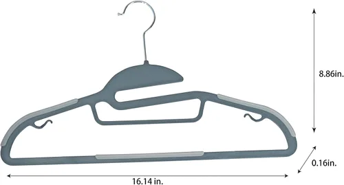 Vista 6 de Simplify Paquete de 8 ganchos definitivos Protector de collar en forma de S Ultrafino Antideslizante Barra de accesorios Cinturones