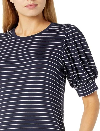 Vista 3 de Daily Ritual Vestido de manga corta abombada de toalla supersuave para mujer