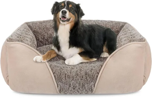 Vista 16 de INVENHO Cama para perros pequeños para perros medianos a grandes, rectangular, ortopédica, suave, relajante, duradera, con parte inferior