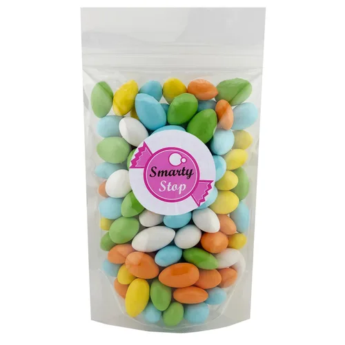 Vista 5 de Smarty Stop Jordan Almonds Candy - Almendras recubiertas de caramelo pastel, aperitivo comestible de confitería