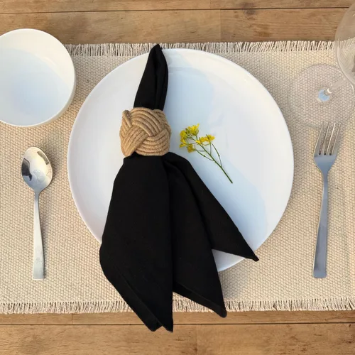Vista 2 de Hausattire Servilletas reutilizables lavables 100% algodón de 18 x 18 pulgadas, servilletas de mesa para Acción de Gracias, Navidad, otoño