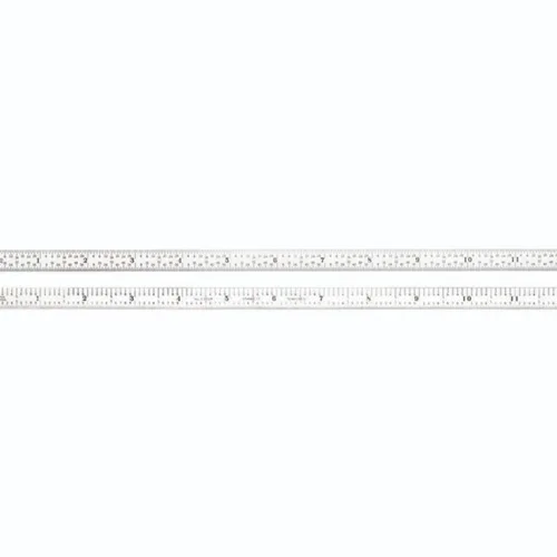 Vista 23 de Starrett Regla de acero totalmente flexible con acabado cromado satinado, lectura rápida y graduación en pulgadas, graduación 3R, 6 pulgadas
