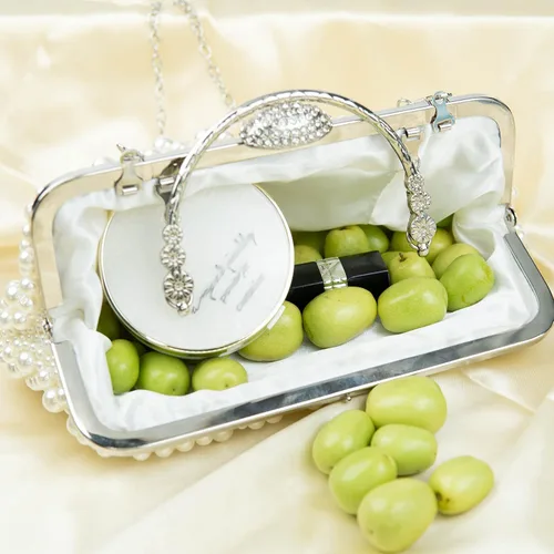 Vista 7 de Bolso de noche Pearl Clutch Bolso de boda GIfts para mujer