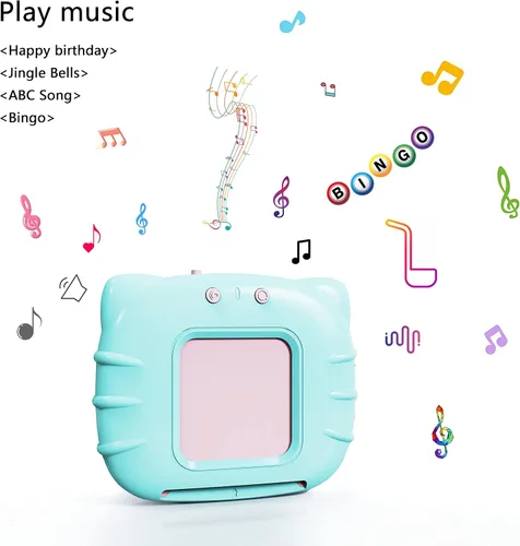 Vista 5 de Lapare - Juguete educativo audible con música para niños de 1 a 5, 252 palabras visuales, tarjetas didácticas, de jardín de infantes, juguete