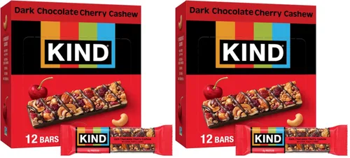 Vista 4 de KIND Barras de nueces, almendras, caramelo y sal marina, aperitivos saludables, sin gluten, bajas en azúcar, 0.21 onzas de proteína, 12