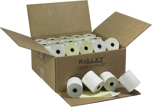 Vista 5 de Papel térmico de 1 3/4 pulgadas (44 mm) x 220 pies (50 rollos)