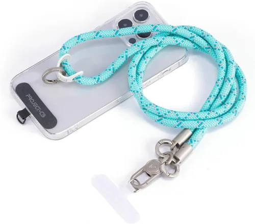 Vista 11 de 1 cordón para teléfono, 2 lengüetas para teléfono, cordones para teléfono celular alrededor del cuello, cordón de cuerda, correa universal ajustable