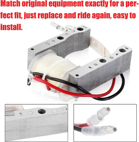 Vista 6 de Bobina Magneto para motores de 49 cc, 50 cc, 60 cc, 66 cc, 80 cc, 2 tiempos, motos motorizados, motores, Go Kart, ATV, Quad Scooter Performance 2