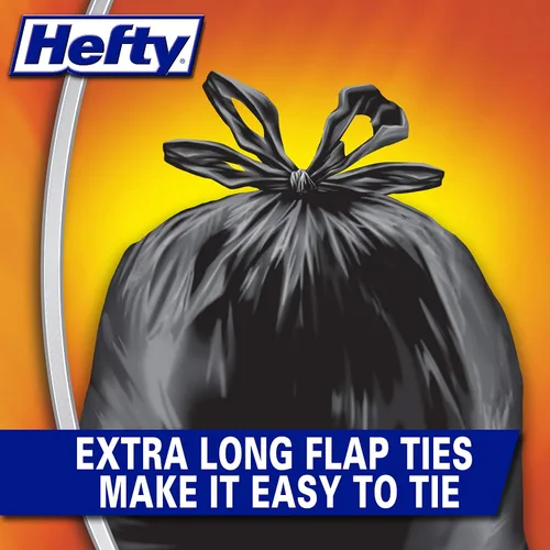 Vista 4 de Hefty Load & Carry - Bolsas de basura grandes para contratistas resistentes, 42 galones, 26