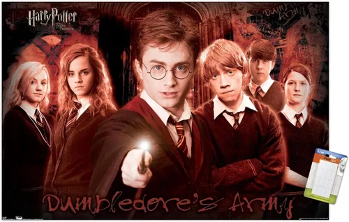 Vista 12 de Harry Potter y la orden del fénix - Póster de pared grupal, 22.4 pulgadas de largo x 14.7 pulgadas, versión enmarcada en madera de granero
