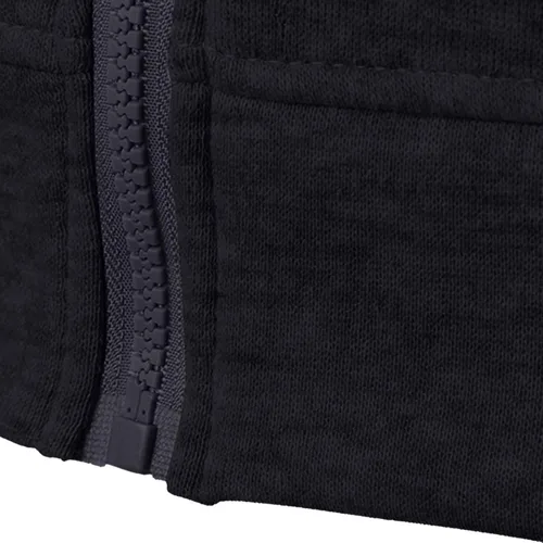 Vista 5 de Camiseta sin mangas con capucha para hombre, sin mangas, con cremallera, para entrenamiento, camiseta muscular, chalecos, chaqueta
