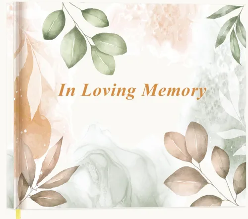 Vista 8 de Libro de visitas funerarias, libro de visitas para servicios conmemorativos y funerarios, libro de registro de invitados y planificador de libros