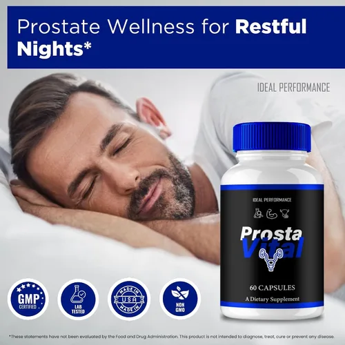 Vista 4 de ProstaVital para hombres, cápsulas Prosta Vital, pastillas de suplemento Prosta Vital para hombres, máxima fuerza para el bienestar diario