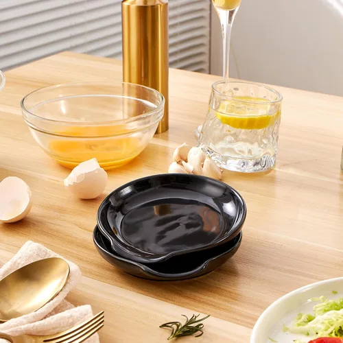 Vista 3 de Soporte de cuchara de cerámica para la parte superior de la estufa, soporte grande para utensilios de cocina para encimera de cocina, espátula
