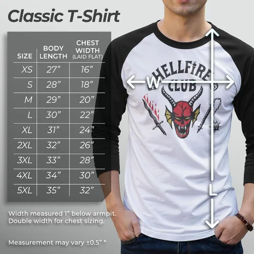 Vista 5 de Fifth Sun Hellfire Club - Camiseta raglán de manga 34 para hombre