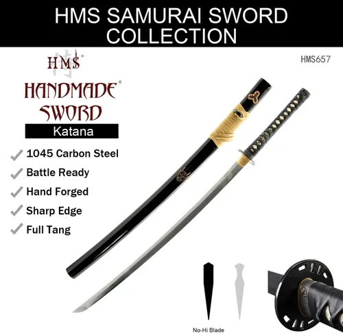 Vista 9 de HMS Hattori Hanzo Iron Tsuba completamente funcional
