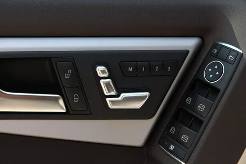 Vista 4 de 6 unids botón de asiento de puerta ajuste interruptor cubierta ajuste para Benz A B C E GLA CLA GLE GLS
