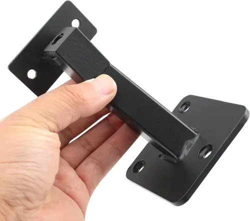 Vista 4 de RealPlus Soportes ajustables para pasamanos giratorios de acero resistente para barandilla de escalera, paquete de 3