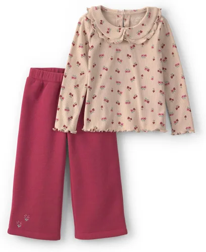 Vista 7 de Carter's Conjunto de pantalón de 2 piezas para niña Flor rosa