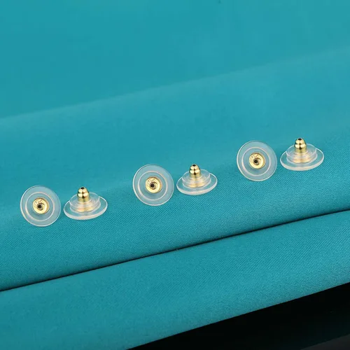 Vista 6 de 3 pares de respaldos de aretes, respaldos de aretes de plata de ley 925 para tachuelas, respaldos de aretes con cierre ajustables hipoalergénicos
