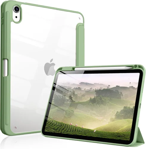 Vista 15 de Funda para iPad (A16) de 11ª generación de 11 pulgadas 2025, funda para iPad de 10.9 pulgadas 2022 con soporte para lápices, funda a prueba de Negro