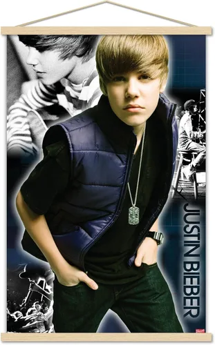 Vista 17 de Trends International Justin Bieber - Póster de pared genial, 14.725 x 22.375 pulgadas, versión enmarcada de madera de granero