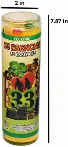 Vista 3 de 33 Esencias (33 Esencias) Vela perfumada preparada 7 días en vidrio