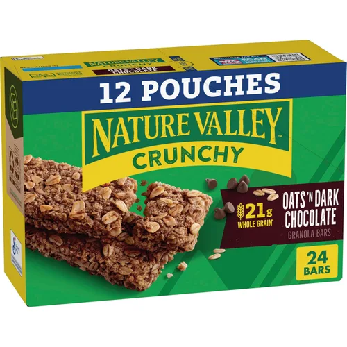 Vista 12 de Nature Valley Barras de granola crujientes, Apple Crisp, caja de edición limitada, 12 barras, 8.94 oz (6 bolsas)