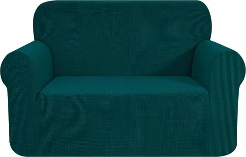Vista 94 de CHUN YI - Funda elástica de 1 pieza para sillón grande, funda protectora suave de Jacquard con elastano, detalle de cuadros y parte inferior