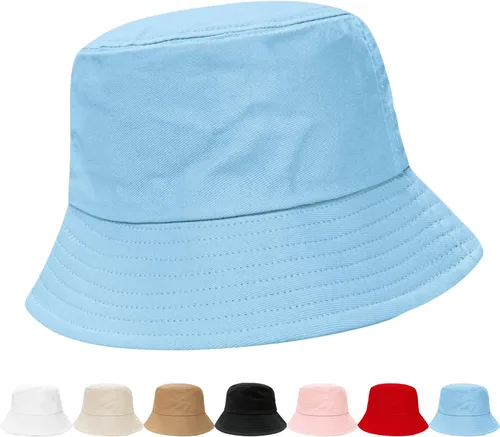Vista 24 de NPQQUAN Bucket Hats for Men Woman Packable Foldable Sun Hats for Women Beige