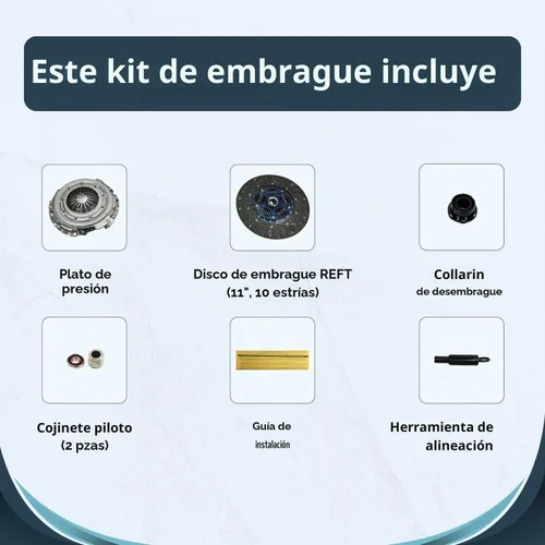 Vista 2 de EFT - Kit de embrague resistente para Chevy Silverado y GMC Sierra 1500 4.3L V6 2001-2007 – Reemplazo OEM para un rendimiento mejorado y un
