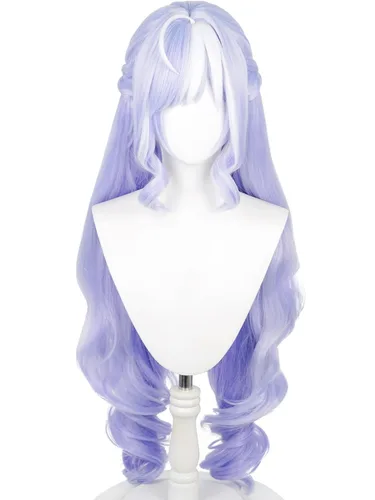 Vista 23 de Obanai - Peluca corta para cosplay, pelucas de guerrero anime de demonio Negro Obanai