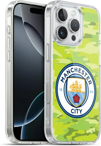 Vista 275 de Head Case Designs Funda de gel con licencia oficial del Manchester City Man City FC Blue Moon Badge Camou [protección de grado militar] compatible