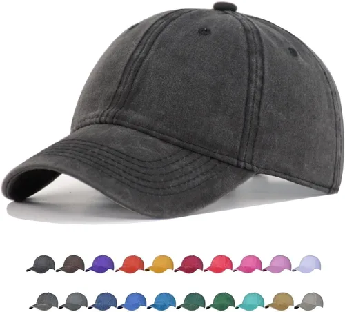 Vista 57 de TSSGBL - Gorras de béisbol ajustables de algodón lavado estilo vintage, sin estructura, de perfil bajo, desgastadas, gorra clásica para papá