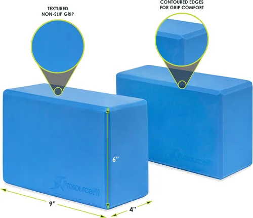 Vista 2 de ProsourceFit Foam Yoga Blocks, High Density EVA Yoga Bricks 4”x 6” x 9” (Set of 2)