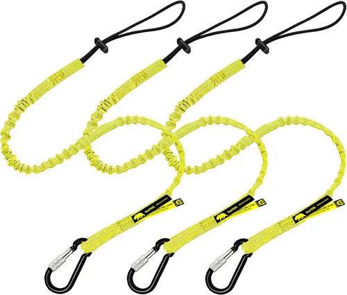 Vista 9 de BearTOOLS Cordón para herramientas con correa de hebilla, cuerda elástica de clip, conector de bloqueo de tornillo resistente, protección contra