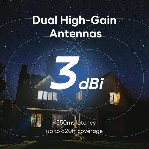 Vista 7 de Tenda Cámara de seguridad Wi-Fi 2K QHD para exteriores, enchufe de 4MP, cobertura completa de 360°, visión nocturna a color, detección de movimiento
