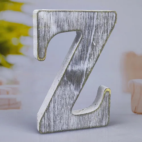 Vista 33 de Letras de madera rústica sin terminar de 8 pulgadas para decoración de pared, letras decorativas de pie en rodajas, decoración de tablero